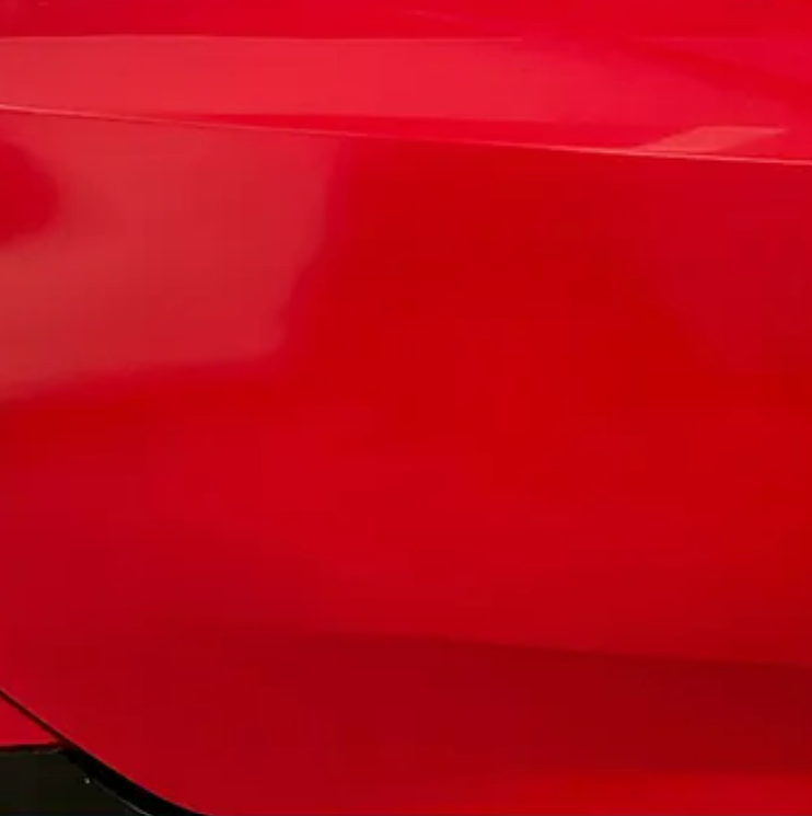 Door scratch after smart paint repair